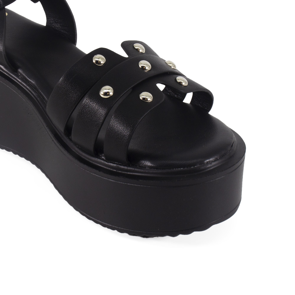 Sandalias Evelyn Negro Via Uno - Imagen 3