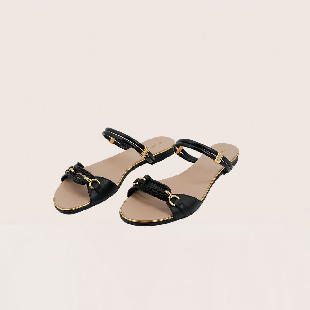 Sandalias Merit Negro Luz Da Lua - Imagen 2