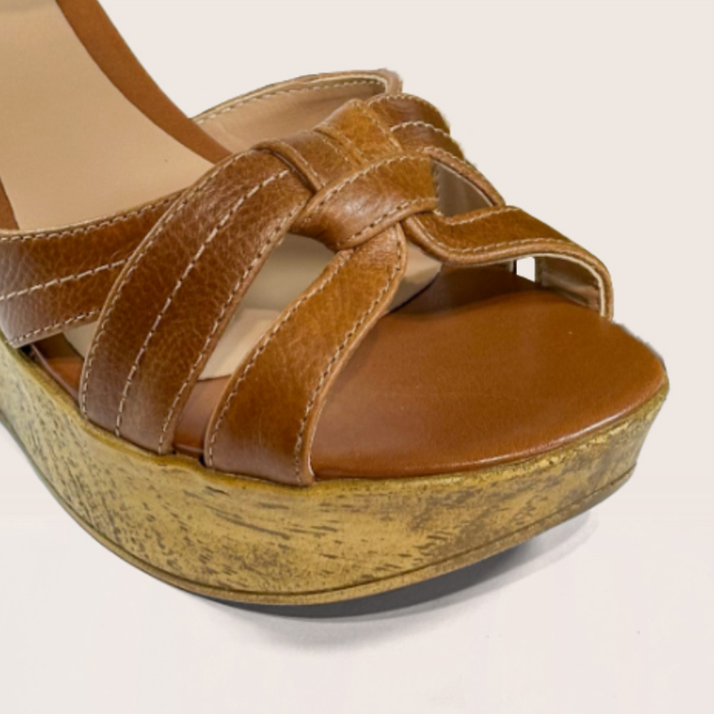 Sandalias Isabella Camel Passarela - Imagen 3