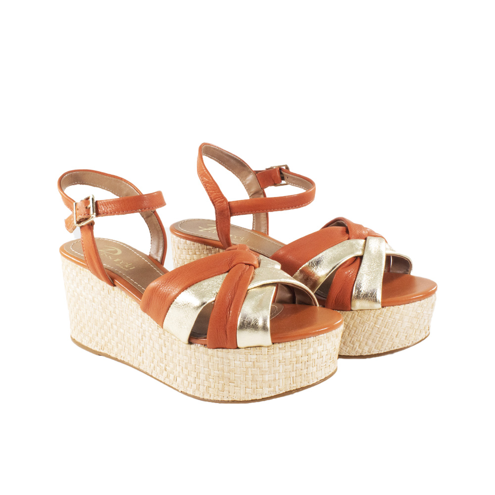 Sandalias Juliana Naranja Passarela - Imagen 4