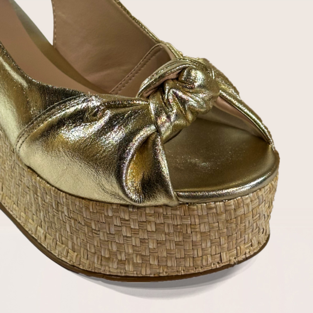 Sandalias Coco Oro Passarela - Imagen 3