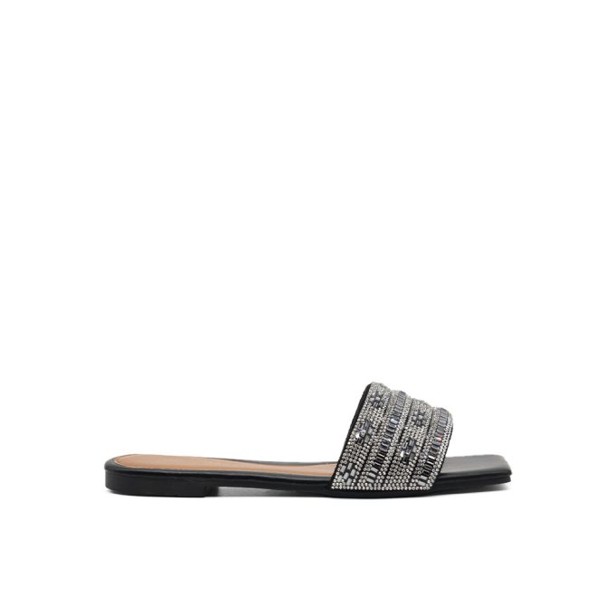 Sandalias Roza Negro Via Uno Ego