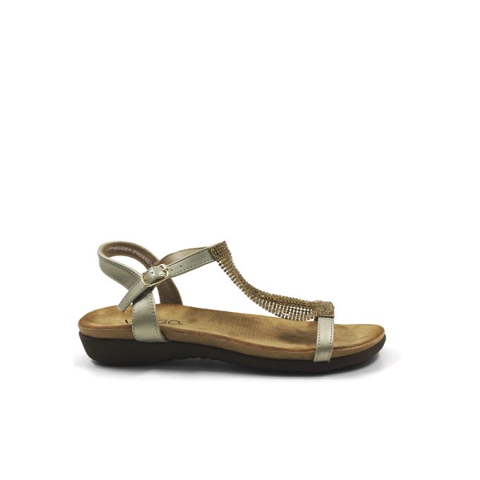 Sandalias Fudail Oro Via Uno Ego